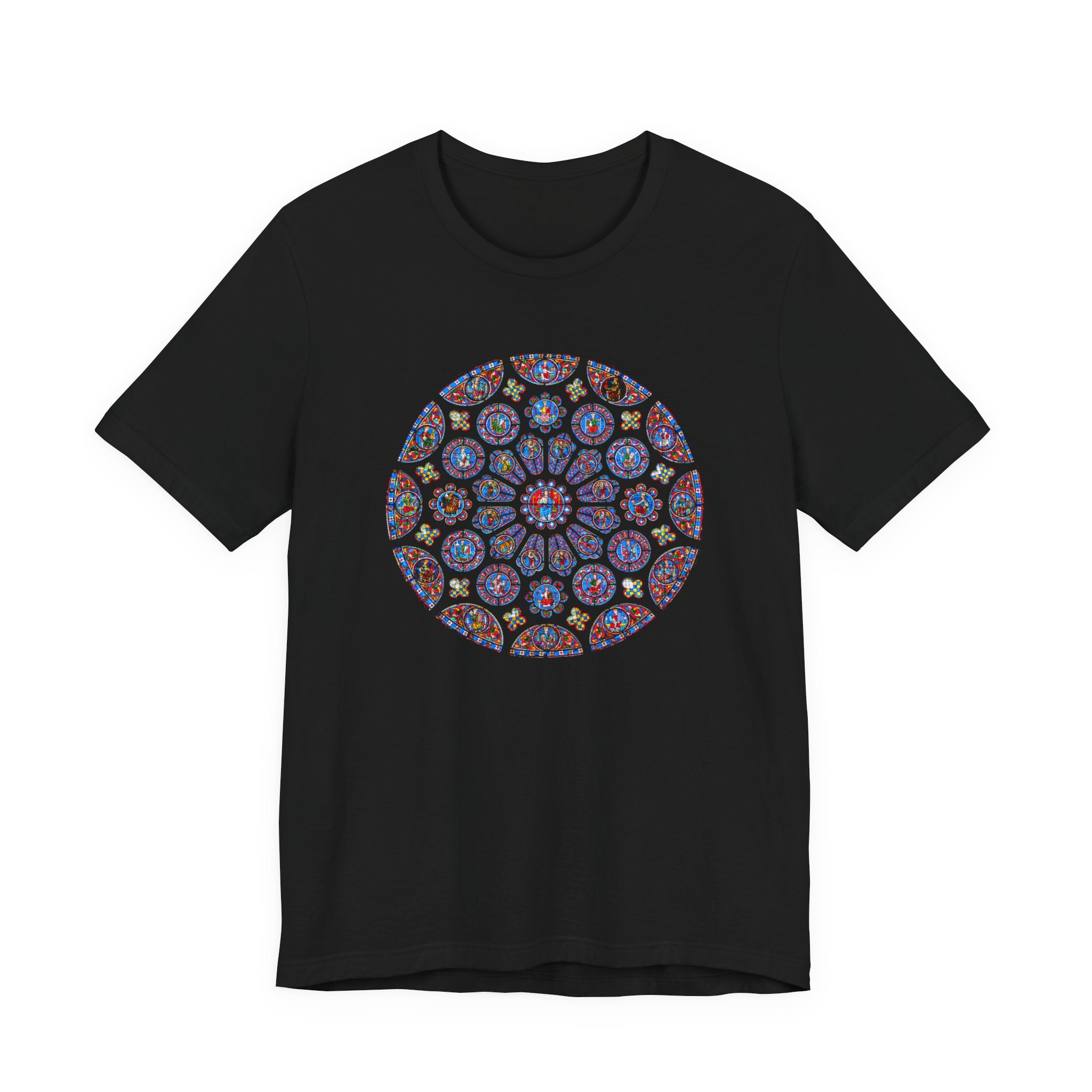 The Rose of Chartres Stained Glass T-Shirt