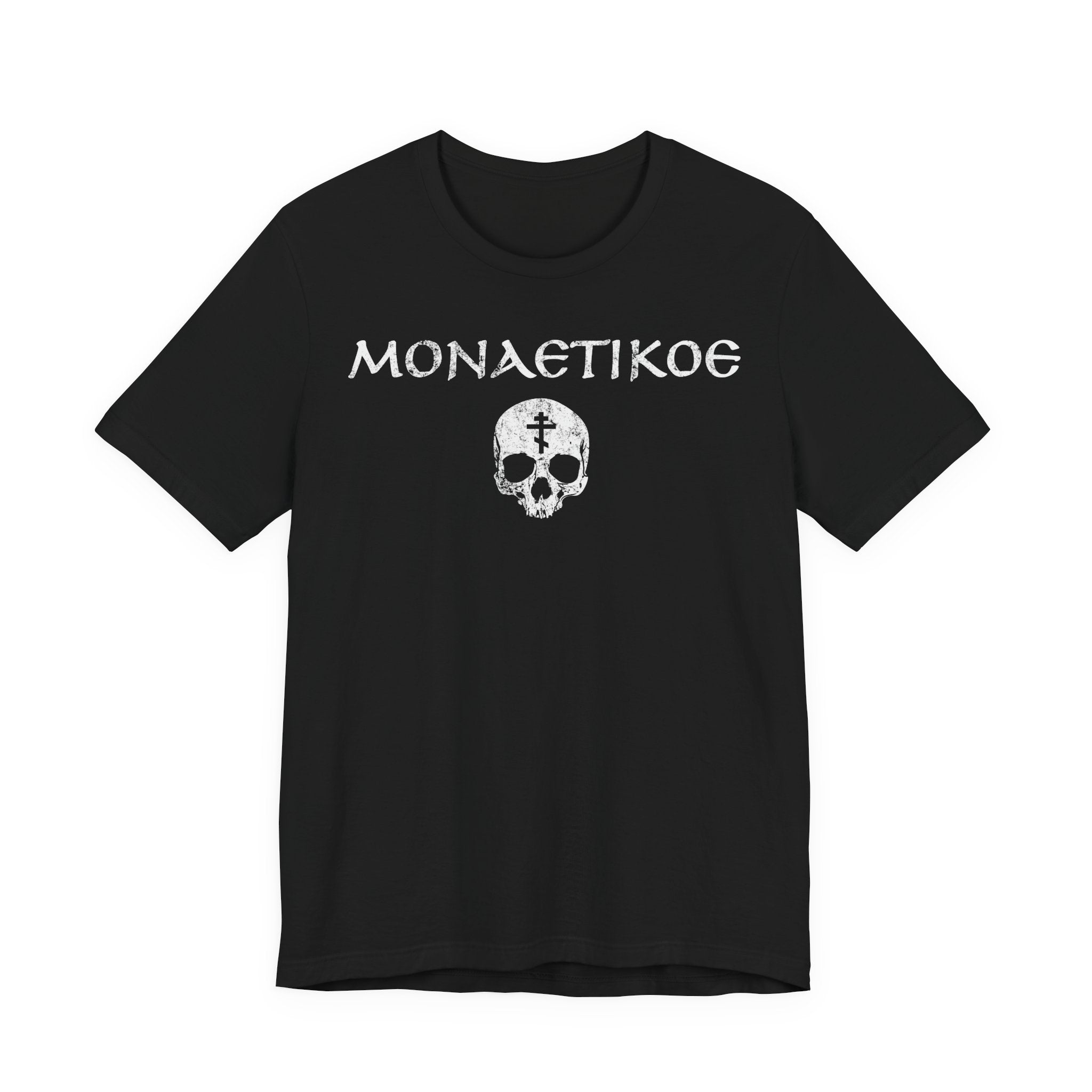 MONASTIKOS Greek Orthodox T-shirt – ΜΟΝΑΣΤΙΚΟΣ Death to the World Shirt