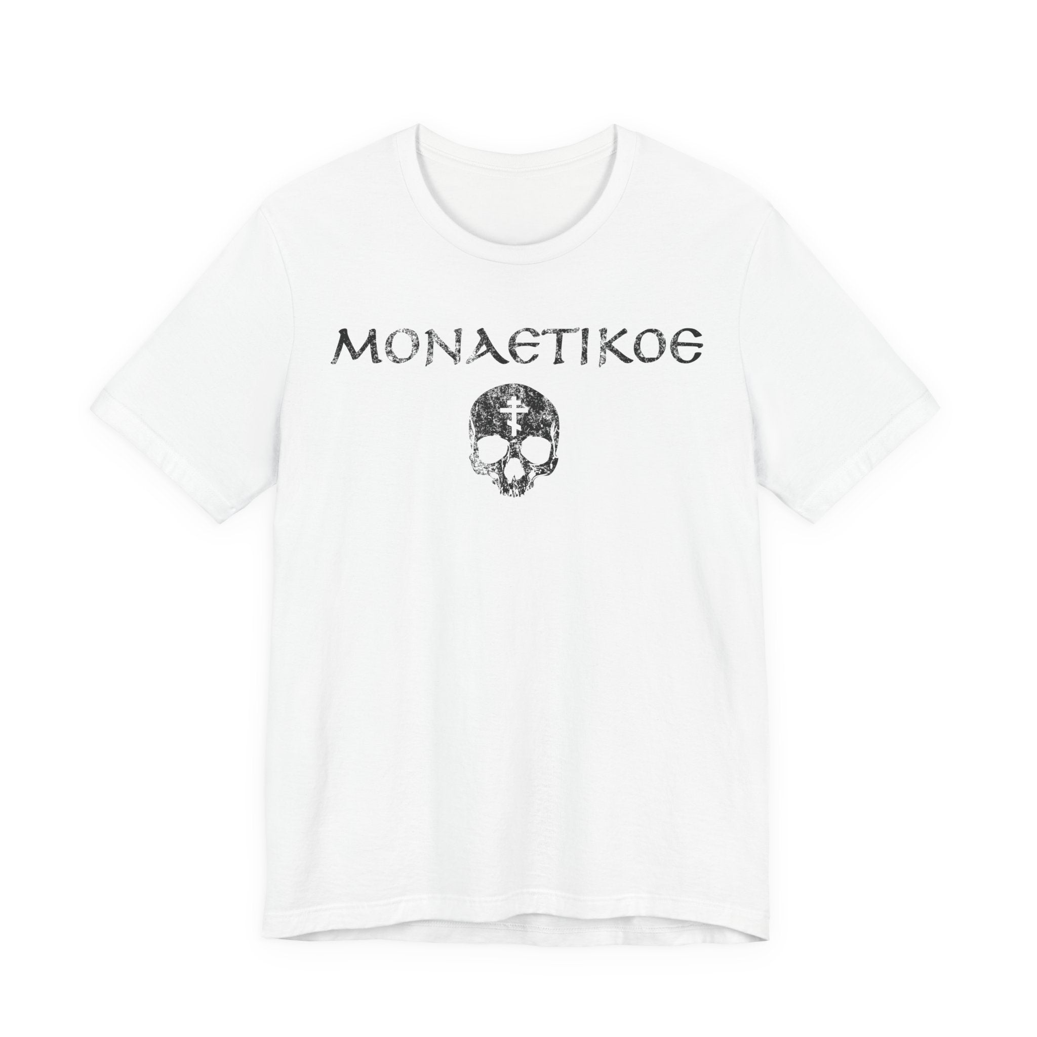MONASTIKOS Greek Orthodox T-shirt – ΜΟΝΑΣΤΙΚΟΣ Death to the World Shirt