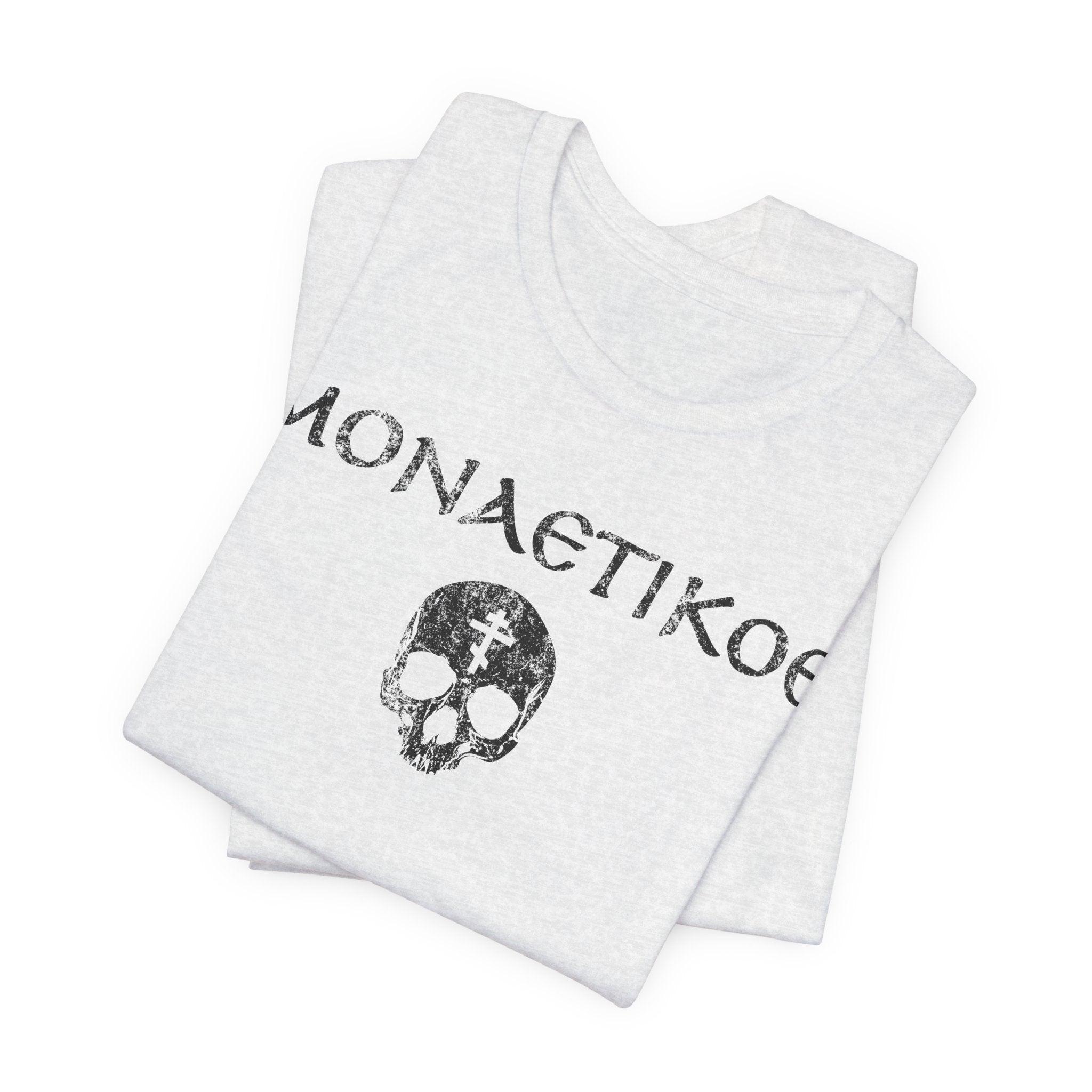 MONASTIKOS Greek Orthodox T-shirt – ΜΟΝΑΣΤΙΚΟΣ Death to the World Shirt