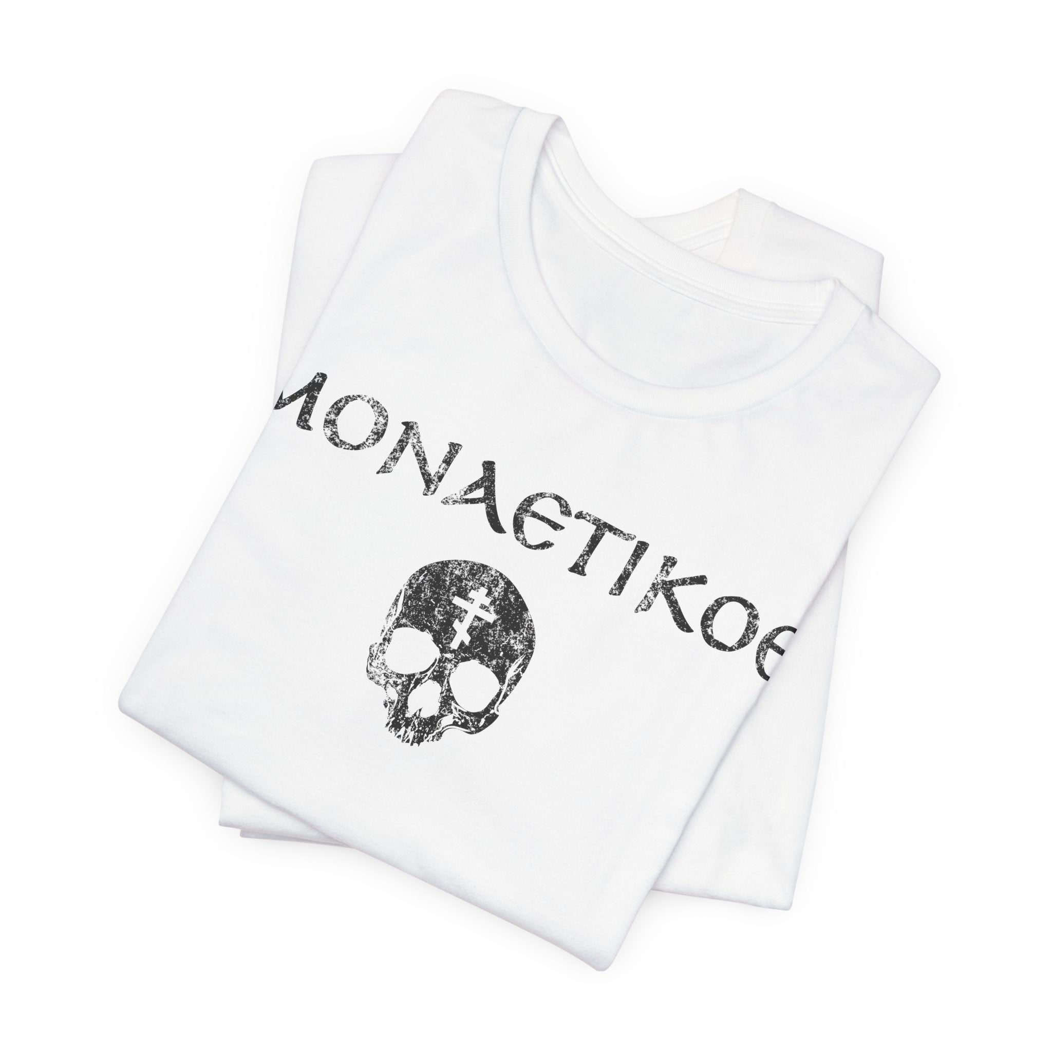 MONASTIKOS Greek Orthodox T-shirt – ΜΟΝΑΣΤΙΚΟΣ Death to the World Shirt